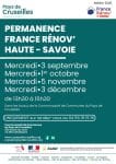 Permanences France Rénov’ de septembre à décembre 2025