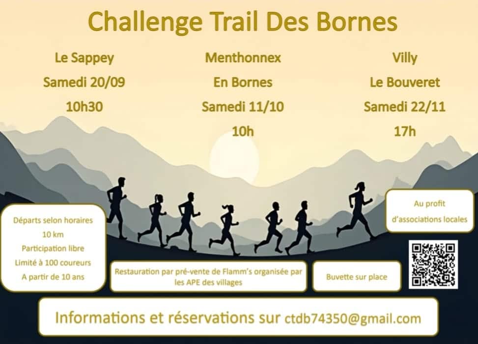 Affiche du Challenge Trail des Bornes 2025