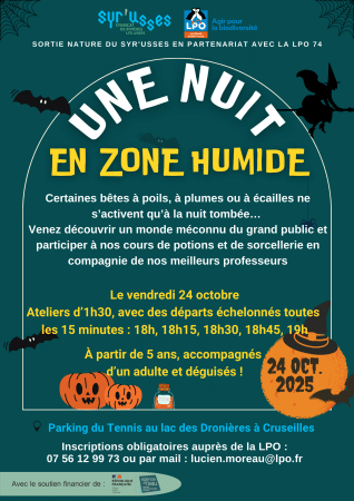 Halloween aux Dronières le 24 octobre 2025