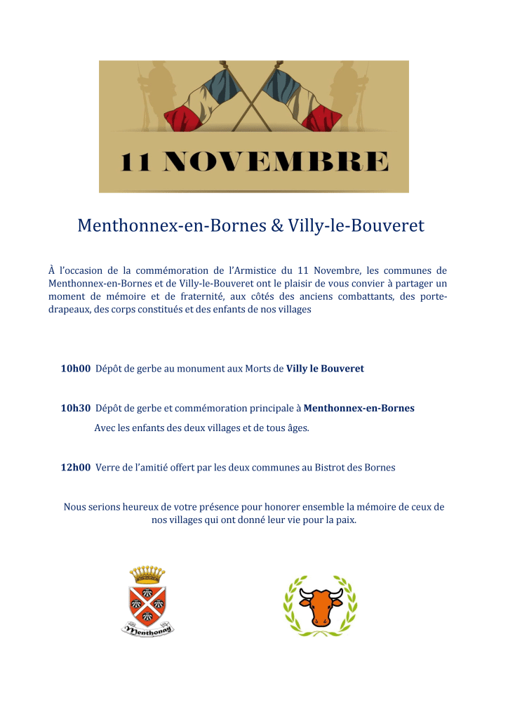 Commémorations du 11 novembre 2025