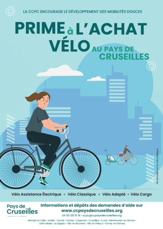 Prime à l'achat d'un vélo de la CCPC